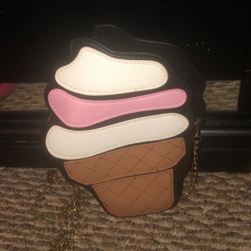 Ice cream cone crossbody bag